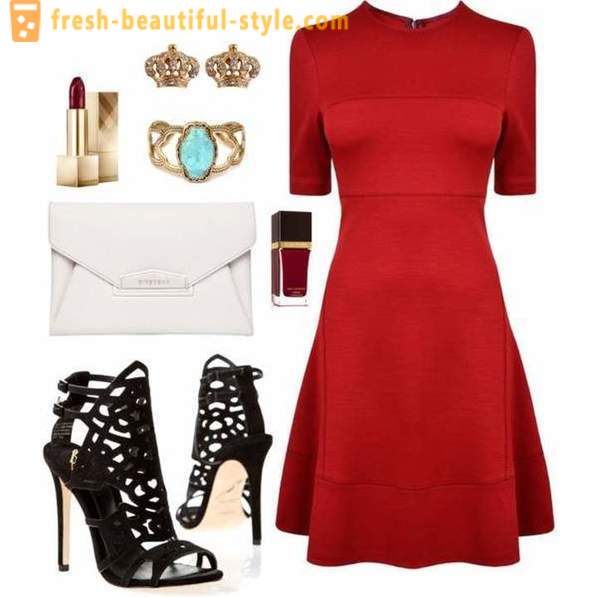 Τα καλύτερα αξεσουάρ κόκκινο φόρεμα: φωτογραφίες και συμβουλές