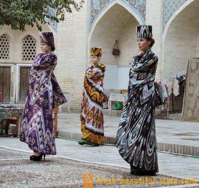 Ουζμπεκιστάν φορέματα: ιδιαίτερα χαρακτηριστικά