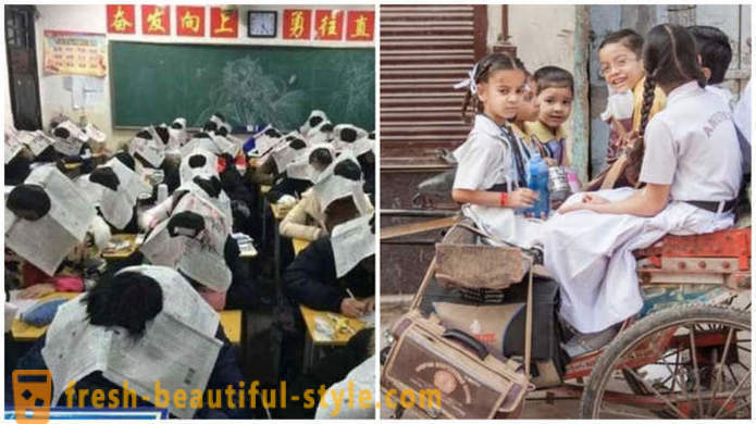 Παράξενη παραδόσεις σε διαφορετικά σχολεία χώρες