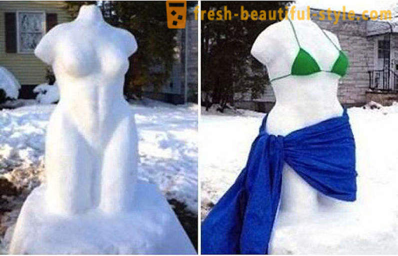Επιπλέον, μπορείτε να sculpt από το χιόνι