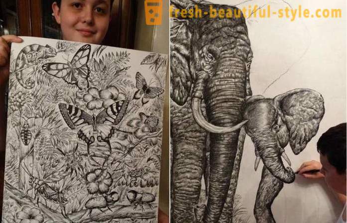 Σερβική έφηβος αντλεί εκπληκτικά πορτραίτα των ζώων με τη βοήθεια ενός μολυβιού ή στυλό