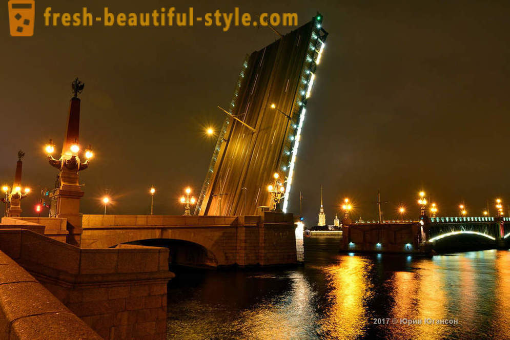 Magic ομορφιά της Αγίας Πετρούπολης γέφυρες