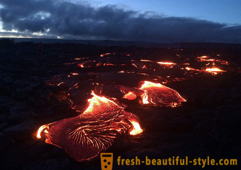 Ηφαιστειακή ροές λάβας από Kilauea Χαβάη