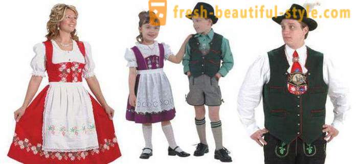 Γερμανός υπήκοος κοστούμια για τις γυναίκες, άνδρες και παιδιά. Ethnic ενδύματα