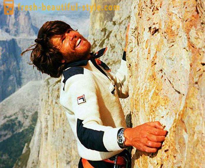 Ορειβασία μύθο Reinhold Messner: βιογραφία