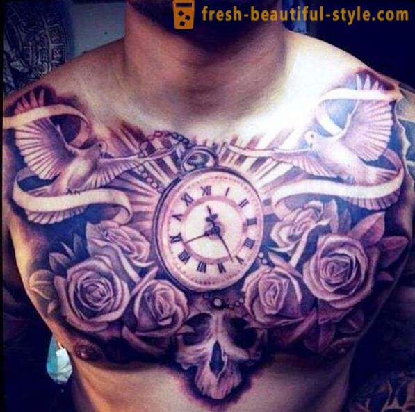 Τατουάζ ανδρών στο στήθος του, και τα χαρακτηριστικά τους