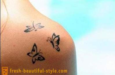 Μικρές τατουάζ για τα κορίτσια: μια ποικιλία από επιλογές και διαθέτει φοριέται φωτογραφίες