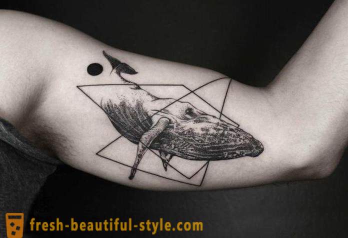 Τατουάζ «φάλαινα»: η ιστορία, έννοια και φωτογραφίες