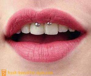 Piercing «smiley» - μια παρακέντηση κάτω από το frenulum χείλη: μετά, σχόλια