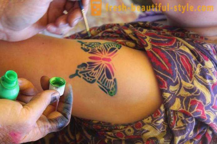 Προσωρινή τατουάζ για 3 μήνες χωρίς τη χρήση της χέννα και την εφαρμογή της