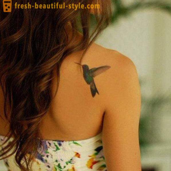 Hummingbird τατουάζ - ένα σύμβολο της ζωτικότητας και της ενέργειας