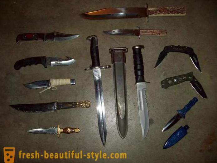 Οι κύριοι τύποι μαχαιριών. Τύποι πτυσσόμενα μαχαίρια
