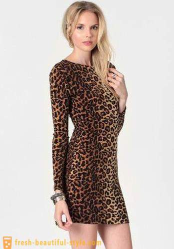 Leopard φόρεμα όμορφο αρπακτικό